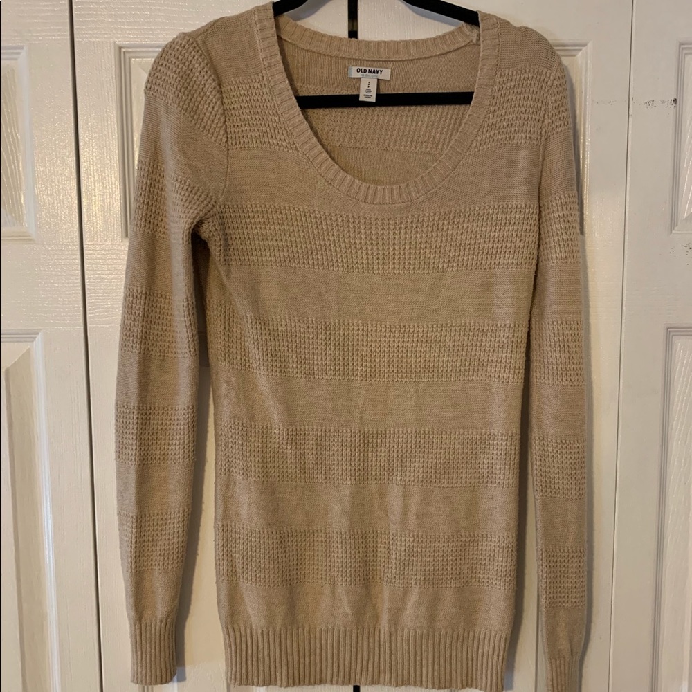 Waffle Print Sweater